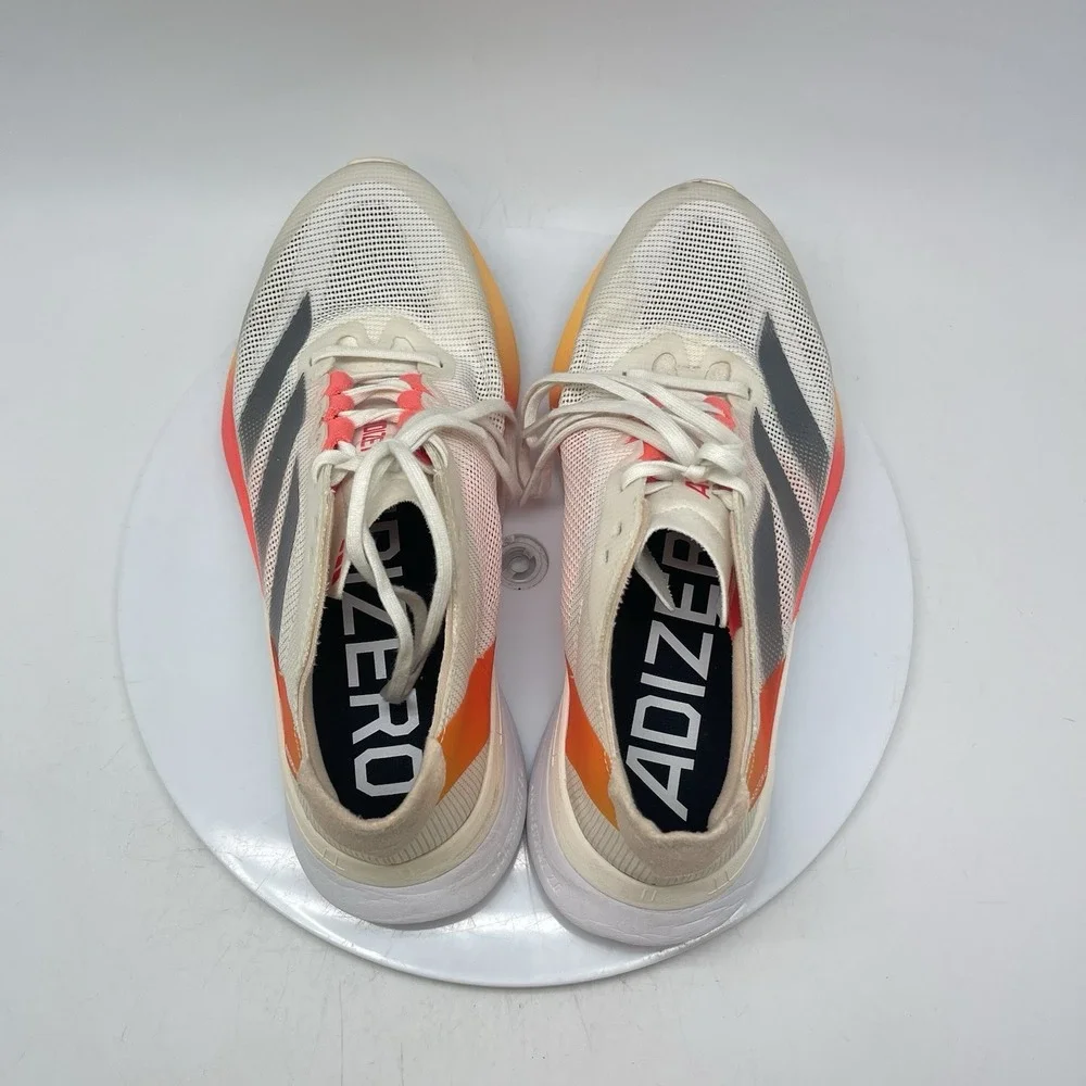 Adidas Sneakers Womens 7 Adizero Boston 12 Ivory Pack Gym Running Shoes IG3325